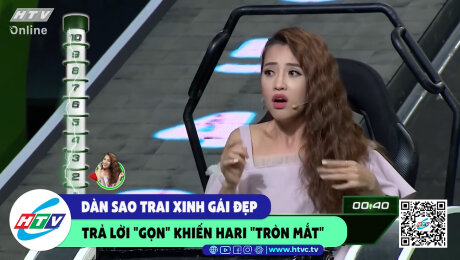 Xem Show CLIP HÀI Dàn sao trai xinh gái đẹp trả lời "gọn" khiến Hari "tròn mắt" HD Online.